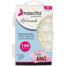 Resim Nascita 100'lü Kutulu Almond Takma Tırnak - 166 