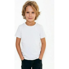 Resim Breeze Erkek Çocuk Tişört Basic 4-8 Yaş, Beyaz 