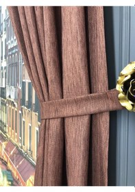 Resim Fon Perde Keten Işık Engelleyici Blackout Linen Karartma Perde 