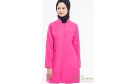 Resim Cici Forma Hakim Yaka Pembe Önlüğü 