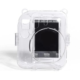 Resim Instax Mini 12 Mavi Fotoğraf Makinesi ve Şeffaf Kılıf Seti 