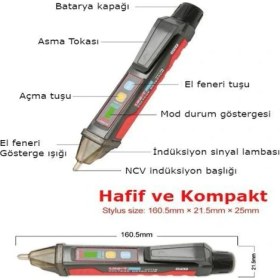 Resim Uni-T UT12E Temassız Ac Voltaj Gerilim Dedektörü 