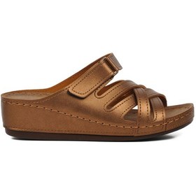 Resim Aspor Bakır Kahve Kadın Terlik Çok Renkli 