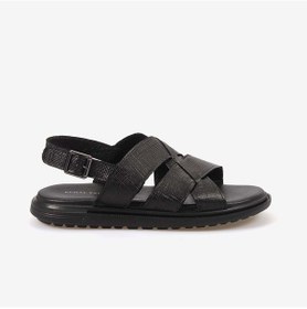 Resim Kemal Tanca Erkek Kauçuk Tabanlı Şık Tasarım Comfort Günlük Çapraz Bantlı Sandalet 560 siyah 