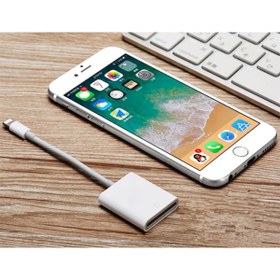 Resim İPhone-İPad Lightning To SD Kart Hafıza Kart Adaptörü NK105 