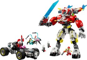 Resim Lego Dreamzzz Cooper'ın Kaplan Robotu ve Zero'nun Hot Rod Arabası 71497 