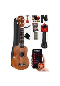 Resim Midex UKX-901M Brown Soprano Ukulele (Askı Çanta Metod Pena) 