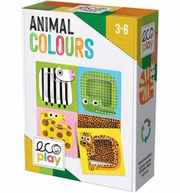 Resim Mucit Panda Ecoplay Animal Colours Puzzle 