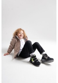 Resim Mnpc Erkek Çocuk Siyah Hakiki Deri Anatomik Günlük Bot 25k4b110682 Siyah 