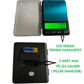 Resim MH-999 Pratik Dijital Hassas Mutfak Terazisi Hassas Tartı 2000 G /0.01 Gr. Hassasiyet ( Lisinya ) 
