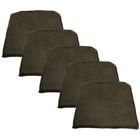 Resim Knsz sırt minderi 5 li mazlum kahve penye kumaş cırtlı tel sandalyesi sırtı için 