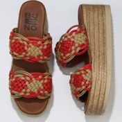 Resim Bueno Shoes Kırmızı Deri Kadın Espadril Terlik 01wu6110 