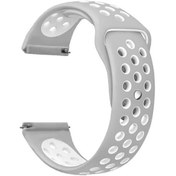 Resim Teknocep Gear S2 20mm Krd-02 Uyumlu Kordon-gümüş-gri 