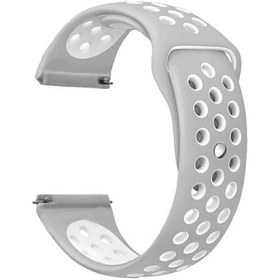 Resim Teknocep Gear S2 20mm Krd-02 Uyumlu Kordon-gümüş-gri 