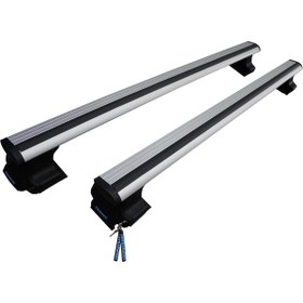 Resim Bmy Oto Aksesuar TrophyBars Kilitlenebilir (130 cm) Gri Ara Atkı - Kia Cerato (2016-2018) Sedan ile Uyumlu Tavan Barı 