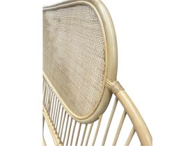 Resim Çift Kişilik Rattan Bambu Yatak Başlığı - 160 cm El Yapımı,yatak Baza Başlığı 