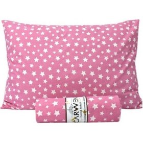 Resim Tek Kişilik Ranforce Pamuk Kumaş Lastikli Çarşaf Seti 100x200 Kırmızı Renk 