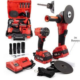 Resim Branzeg Brz901 36v Sarjlı Ikili Set Spral Somun Sıkma Matkap 