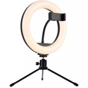 Resim Kyrotech Ring Light Sürekli Işık 8 Inch Halka Işık Youtuber Video Makyaj Kuaför Işığı Make Up Light 