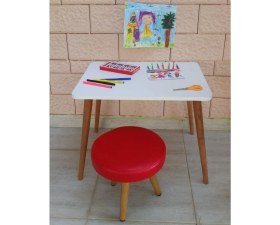 Resim Depolife Çocuk Ders Çalışma Oyun Masası Takımı 