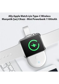 Resim Ally Apple Uyumlu Watch İçin Type-c Wireless Manyetik Şarj Cihazı - Min 