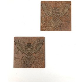 Resim Bardak Altlığı Model -41 Kahverengi 