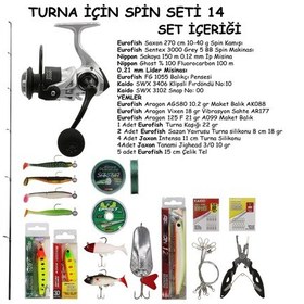 Resim Turna Avı İçin Spin Olta Seti 14 
