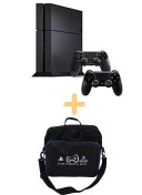 Resim Sony Ps4 500 GB + Fat Kasa 2 Adet Kol + CONSOLEX Çanta + (Yenilenmiş) + 12 Ay Garanti 