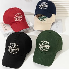 Resim 1 adet Üniseks Dikişli Alfabe Beyzbol Şapkası, Casual Polyester 100% Hafif Esneme Olmayan Kumaş, El Yıkamalı, Modaya Uygun Tüm Maçlar İçin Şapka Erkek ve Kadınlar İçin 