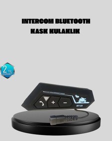 Resim Universal Motosiklet Kask Kulaklığı Bluetooth 5.0 Gürültü Önleme Ve Hızlı Bağlantı 