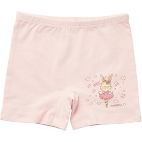 Resim Natuline 2'li Kız Çocuk Likralı Boxer - Pembe Yeşil / 7-8 Yaş 
