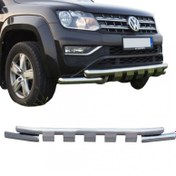 Resim Fiat FullBack 2015+ Sonrası Krom Shark Ön Koruma AQM4WD 