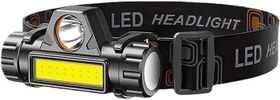 Resim Jouis Kafa Lambası 300 Lümen USB Şarj Edilebilir LED Kafa Lambası, Ayarlanabilir Alın Lambası,Mıknatıslı ve Güçlü Dış Mekan Flaşı 