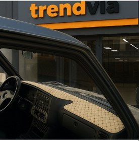 Resim Tofaş Şahin Doğan Kartal Yüksek Kapitone Ön Göğüs Torpido Kaplama Ve Koruma Örtüsü Bej 