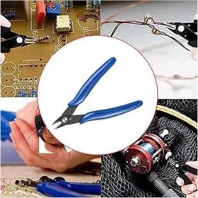 Resim Uray Home Mini Yan Keski, Elektronikçi Tipi, Model 170, Mavi, Hassas Elektronik Tamir Işleri Için 