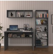 Resim Asra Trend Çalışma Masası Seti Çmt001 Antrasit 