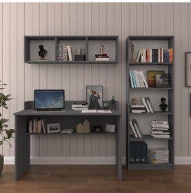 Resim Asra Trend Çalışma Masası Seti Çmt001 Antrasit 