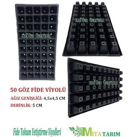 Resim Fide Viyolü, 100 Adet, 50 Gözlü, Fide Viyol, Fidelik, Fide (307123798) 