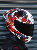 Resim Symbioth Siyah-kırmızı-mavi Kask C1 Beyaz 