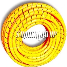 Resim SUMERGROUP Helezon Pano Kablo Toplama Spirali 11 Mm Rulo Sarı 100 Mt 