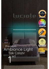 Resim Led Abajur Işık Uzaktan Kumandalı Rgb 4 Animasyon 16 Renk 