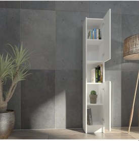 Resim Yetimobilya Yeti Mobilya Kuta Flat30 Kitaplık 2 Kapaklı Kütüphane Çok Amaçlı 