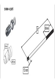 Resim ASIR ARMATÜR Komple Metal 37cm Taharet Borusu Metal Oynar Kafa Klozet Taharat Çubuğu 