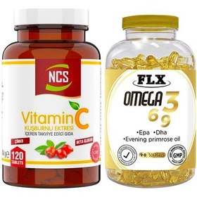 Resim Ncs C Vitamini Beta Glucan 120 Tablet & Flx Omega 3-6-9 90 Table 
