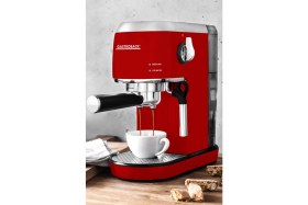 Resim Gastroback Özel Tasarım Espresso Makinesi, Piccolo Kırmızısı, 19 Bar, Kompakt & Hızlı Isınan 