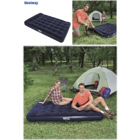 Resim Munico 190 x 130 Çift Kişilik Şişme Yatak Mavi Uyku Yatağı Çadırın Içine Yerleştirilebilir Ses Yapmaz Prof 