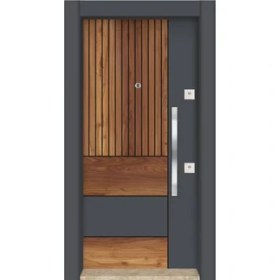 Resim Mono Çelik Kapı MN-1108 Daire Giriş Kapısı Çelik Kapı 