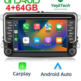Resim EXVOL VOLKSWAGEN ANDROİD MULTİMEDYA 4GB-64GB 7 İNC HD IPS CARPLAY JETTA-PASSAT -GOLF-SKODA- SEAT 