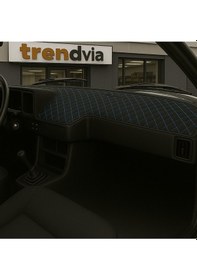 Resim Tofaş Şahin Doğan Kartal Alçak Ön Göğüs Siyah-mavi Torpido Kılıfı / Siyah-mavi Boyun Yastığı 