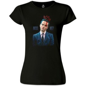 Resim Sherlock Holmes - James Moriarty Siyah Bayan Tshirt 